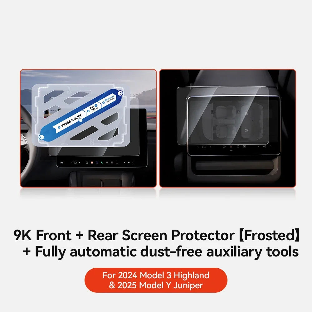Universal Tesla Screen Protector for Model 3/Y (2024-2026) | All Generations Incl. Highland & Juniper