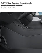 Tesla Model 3/Y TPE Center Console Side Anti-Kick Pads (2021-2026)