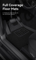 Tesla Model Y Juniper 2026 TPE Floor Mats with Door Sill Protection