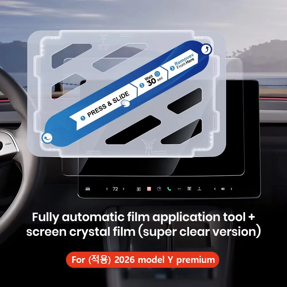 Universal Tesla Screen Protector for Model 3/Y (2024-2026) | All Generations Incl. Highland & Juniper