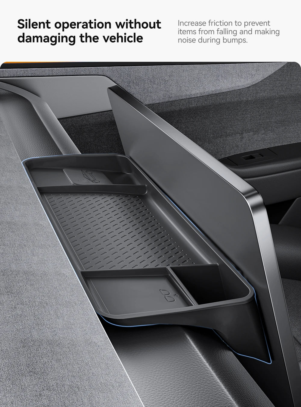 Tesla Model 3 Highland / Y Juniper Rear Screen Hidden Storage Box & Tissue Tray