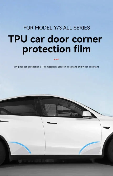 Tesla Model Y Juniper 2026 Door Edge Protection Film TPU Transparent