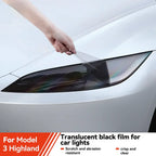 Tesla Model 3 Highland Smoked TPU Headlight Protection Film (2024+)