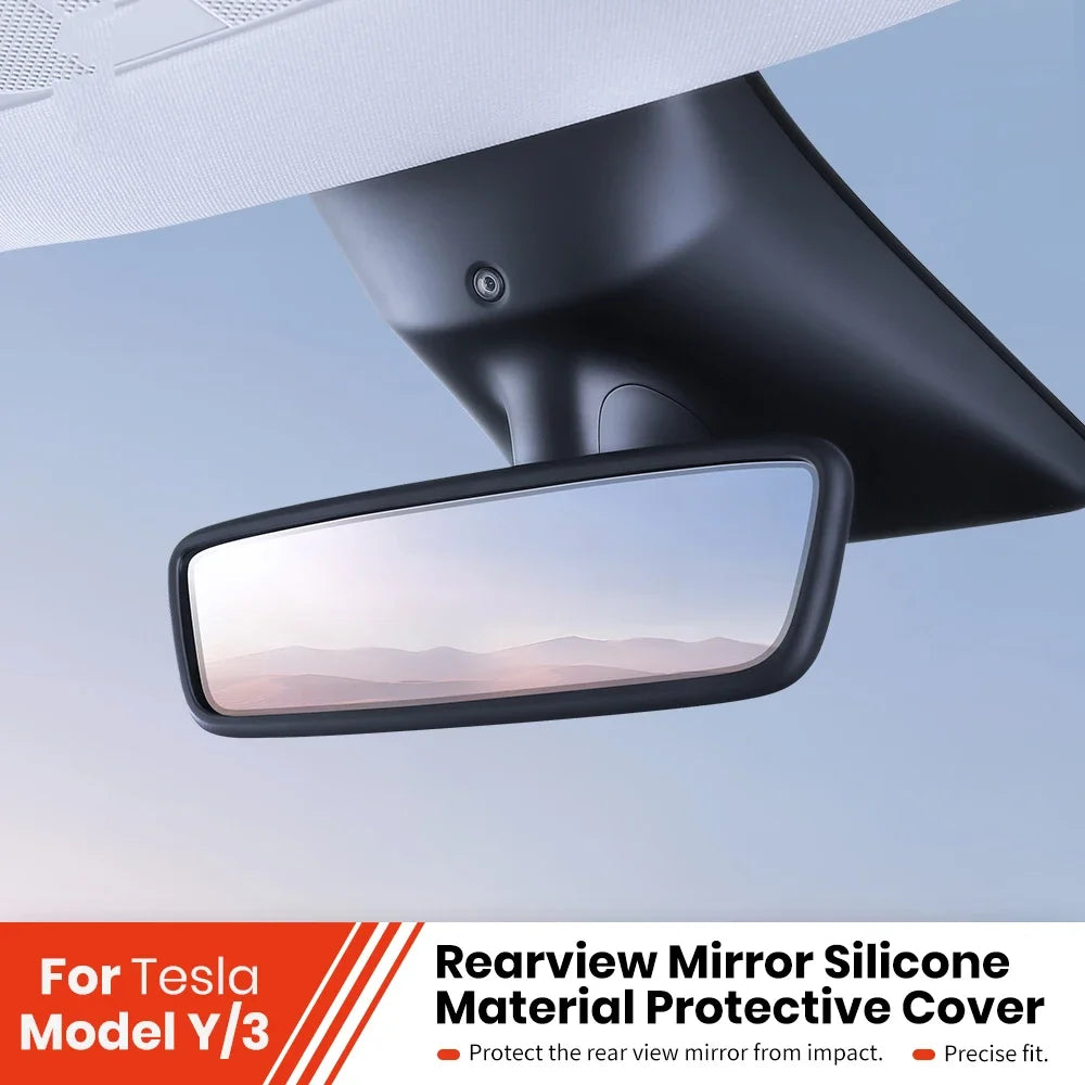 Tesarca Silicone Rear View Mirror Frame for Tesla Model 3 Y（2019-2026）
