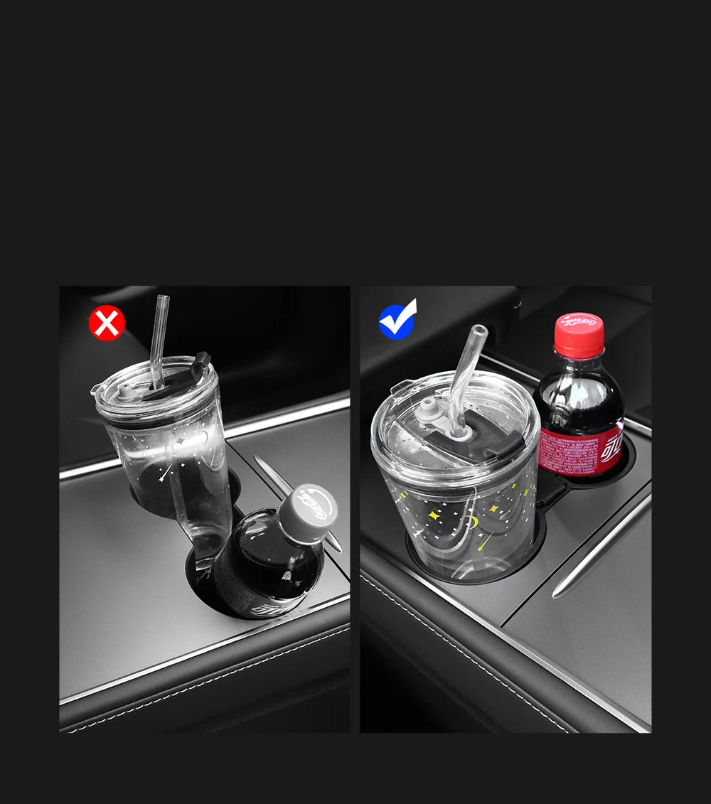 Tesla Model 3 Highland Y Juniper Cup Holder Insert Silicone Stand