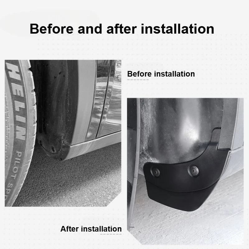 Hidden Special Mud Guard Fender for Tesla Model Y/3/3+ Highland 2025 Front and Rear Wheel Sand Shield Modification Accessories