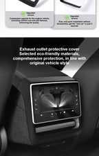 Tesla Model 3 Model Y Juniper 2025 Up Rear Screen Frame Armrest Box Cover Pad Ventilation Mask Protector Cover Accessories