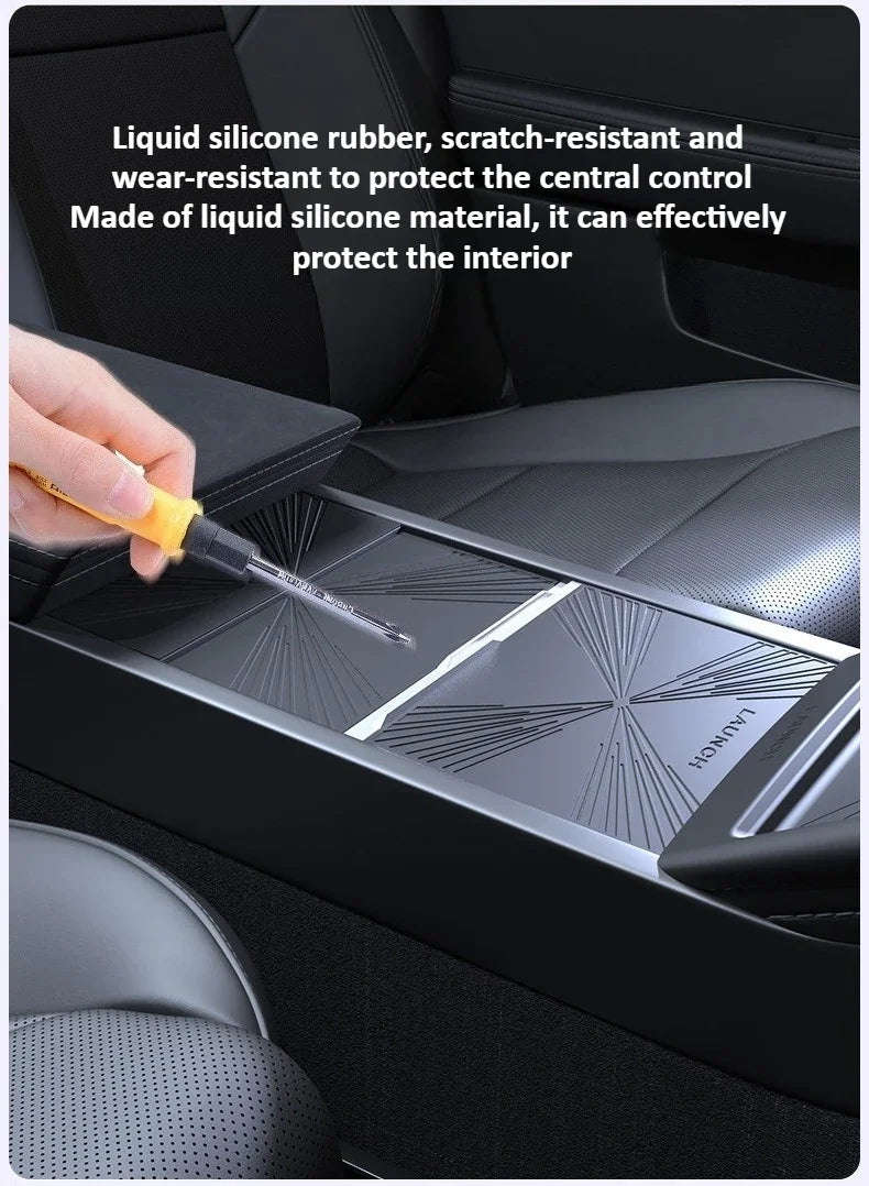 Tesla Model Y Juniper/Model 3 2025 Panel Sticker Central Control Water Cup Holder Protective Film Anti-slip Pads Interior