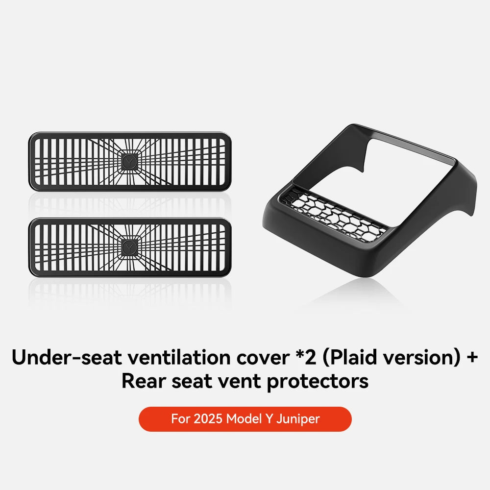 Under Seat Air Vent Cover Mesh for Tesla Model 3 & Y (2021-2026)