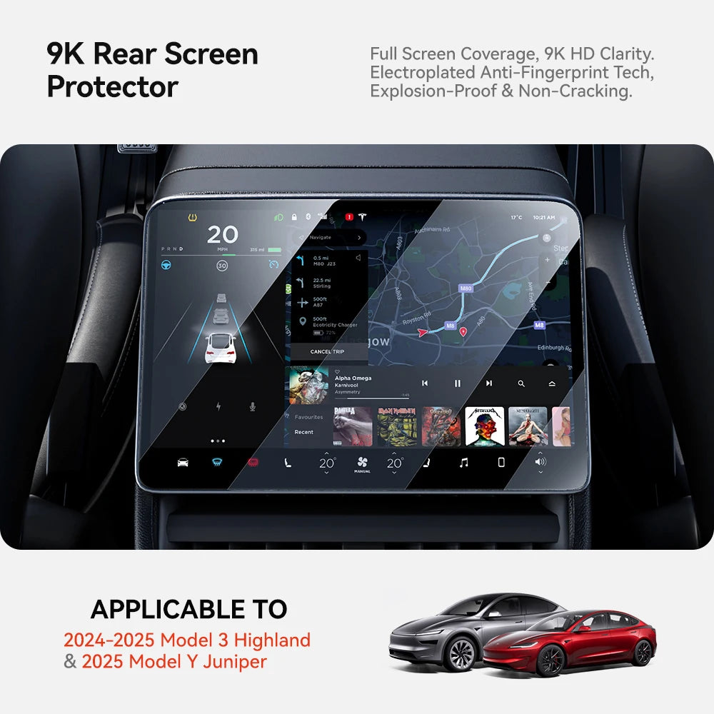 Universal Tesla Screen Protector for Model 3/Y (2024-2026) | All Generations Incl. Highland & Juniper