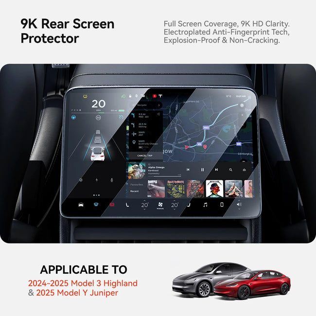 Universal Tesla Screen Protector for Model 3/Y (2024-2026) | All Generations Incl. Highland & Juniper Main Image