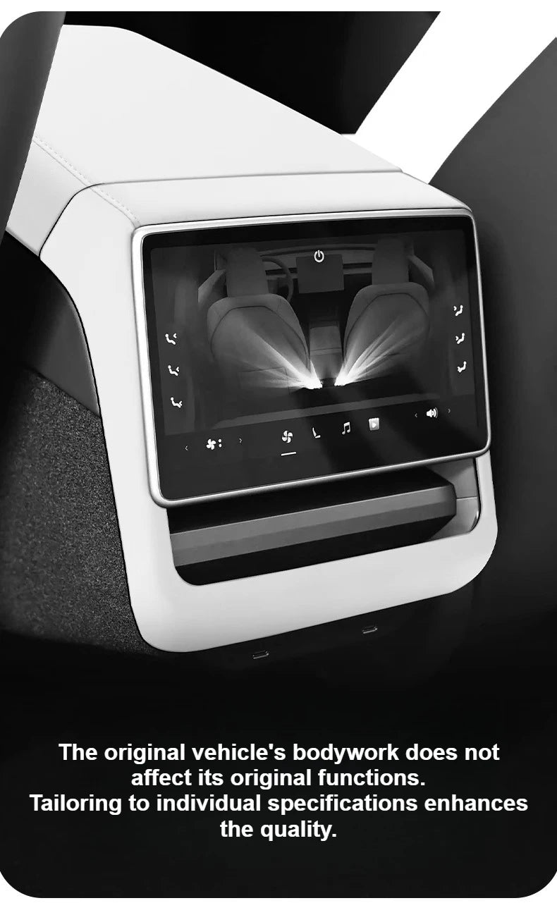 Tesla Model 3 Model Y Juniper 2025 Up Rear Screen Frame Armrest Box Cover Pad Ventilation Mask Protector Cover Accessories