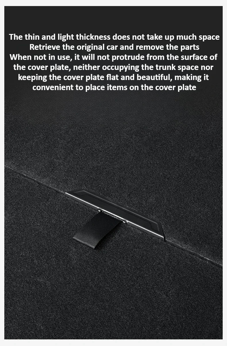 Tesla Model Y Launch/Juniper 2025 ABS Trunk Lid Handle Spare Box Cover Plate Handle Auxiliary Puller Car Accessories 2PCS