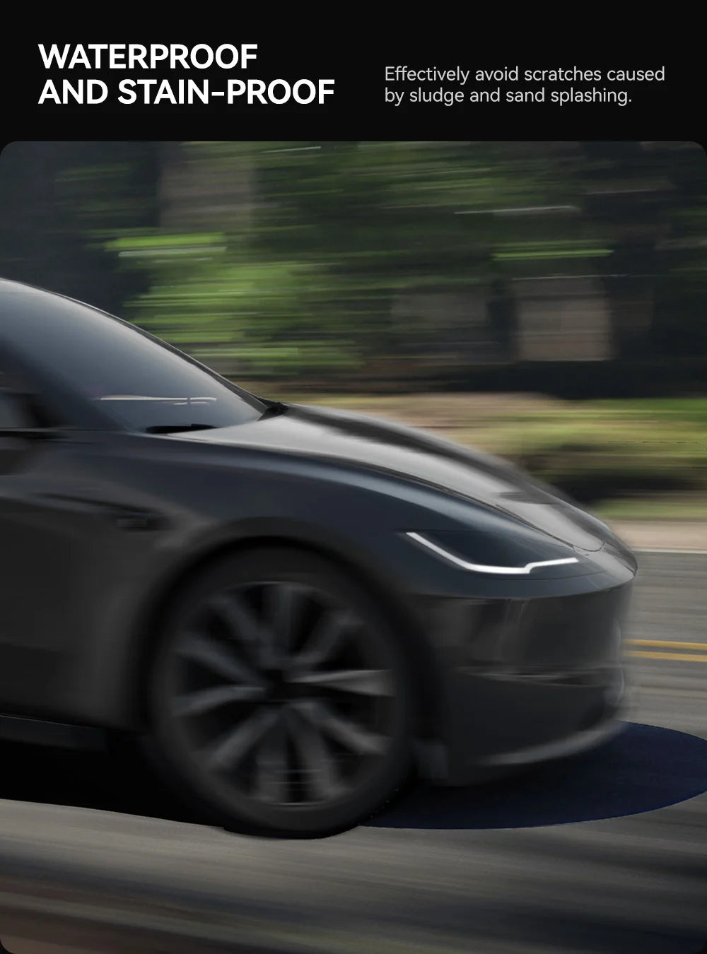 Tesla Model 3 Highland Smoked TPU Headlight Protection Film (2024+)