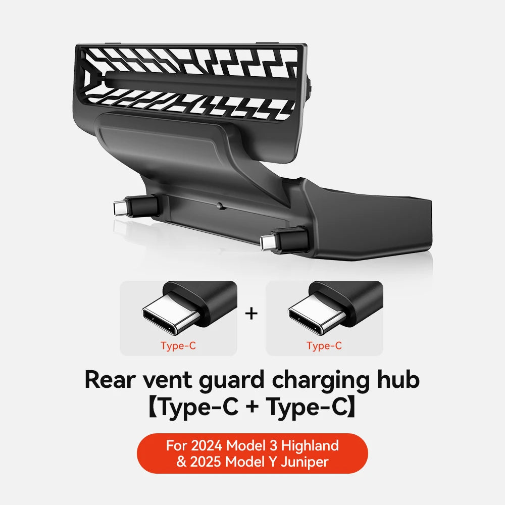 90W Retractable Rear USB Hub for Model 3 Highland & Y Juniper