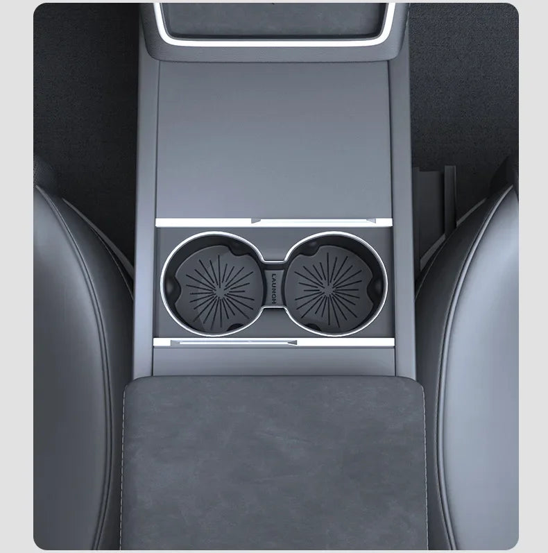 Tesla Model Y Juniper/Model 3 2025 Panel Sticker Central Control Water Cup Holder Protective Film Anti-slip Pads Interior