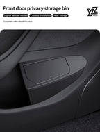 2025-2026 Tesla Model Y Juniper Front Door Privacy Storage Box | 2-Pack