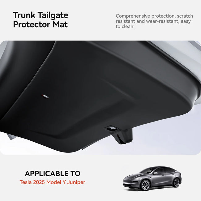 2025-2026 Tesla Model Y Juniper Trunk Tailgate Protector Mat | TPE Pad Main Image