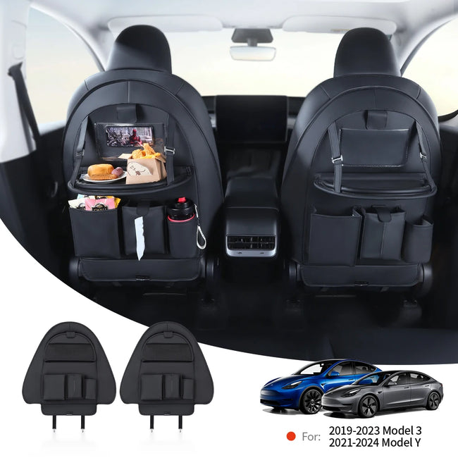 Tesla Model 3 Y Highland Juniper Seat Back Protector & Kick Mat Hover Image