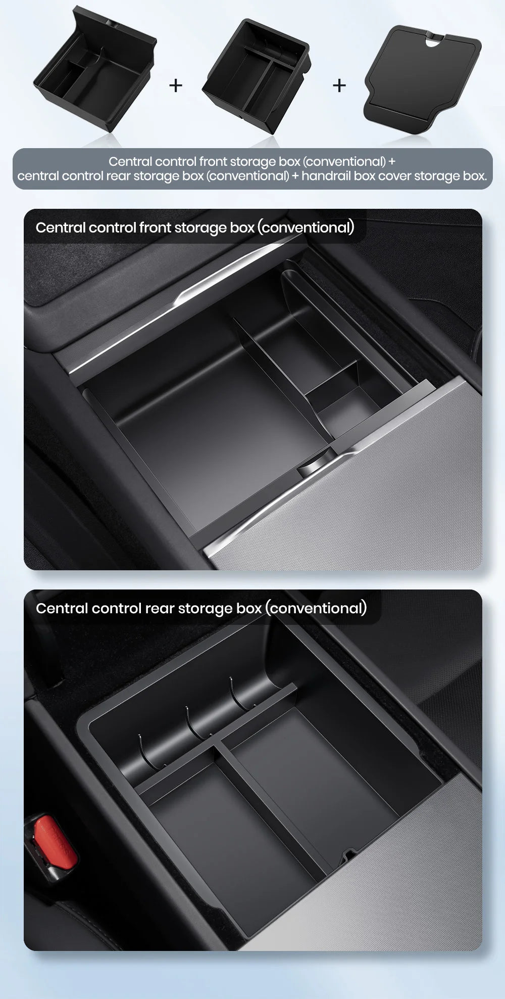 Tesla Model 3 Highland & Y Juniper Hidden Center Console Organizer