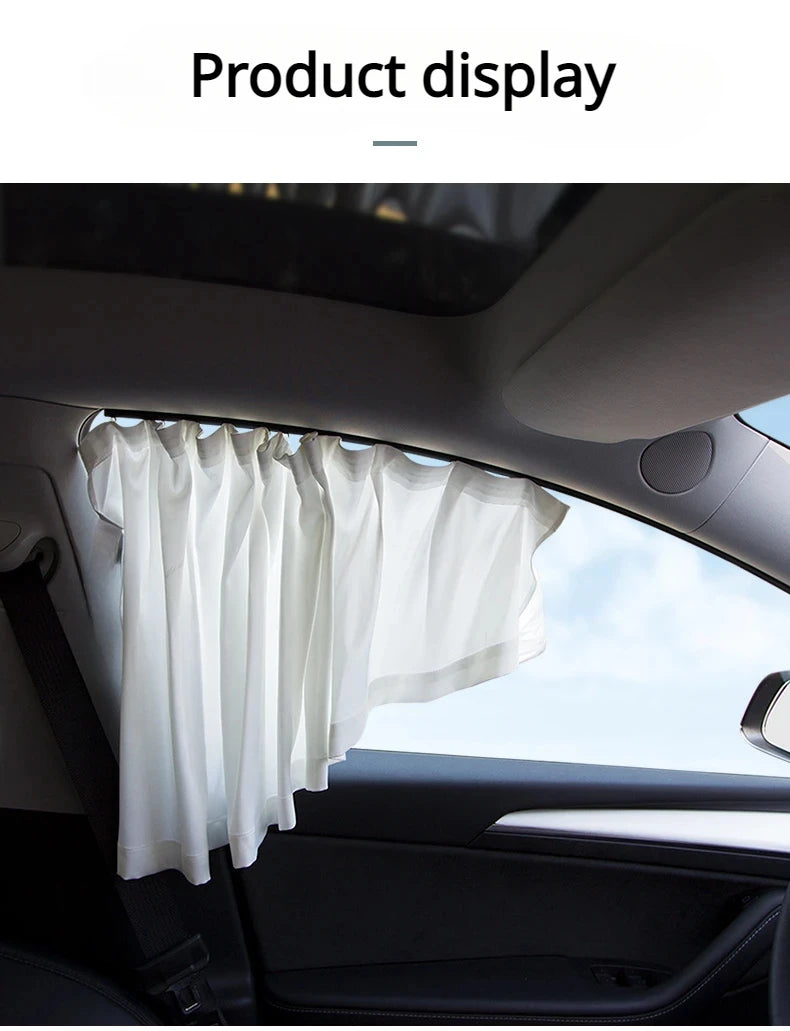 tesla model 3 highland 2024 Anti-uv Window Sunshade Side Window High-density Track Curtains for Camping Privacy Curtain