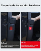 Tesla Model 3/Y/3 Highland Car Door Warning Light Auto Opening Door Anti-collision Sensor Strobe Flashing Alarm Signal Light
