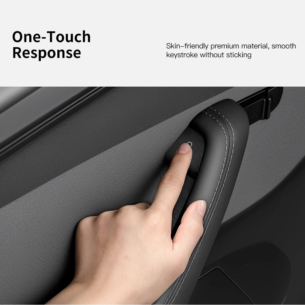 Tesarca Suede Door Button Cover for Tesla Model 3 Y Highland Juniper