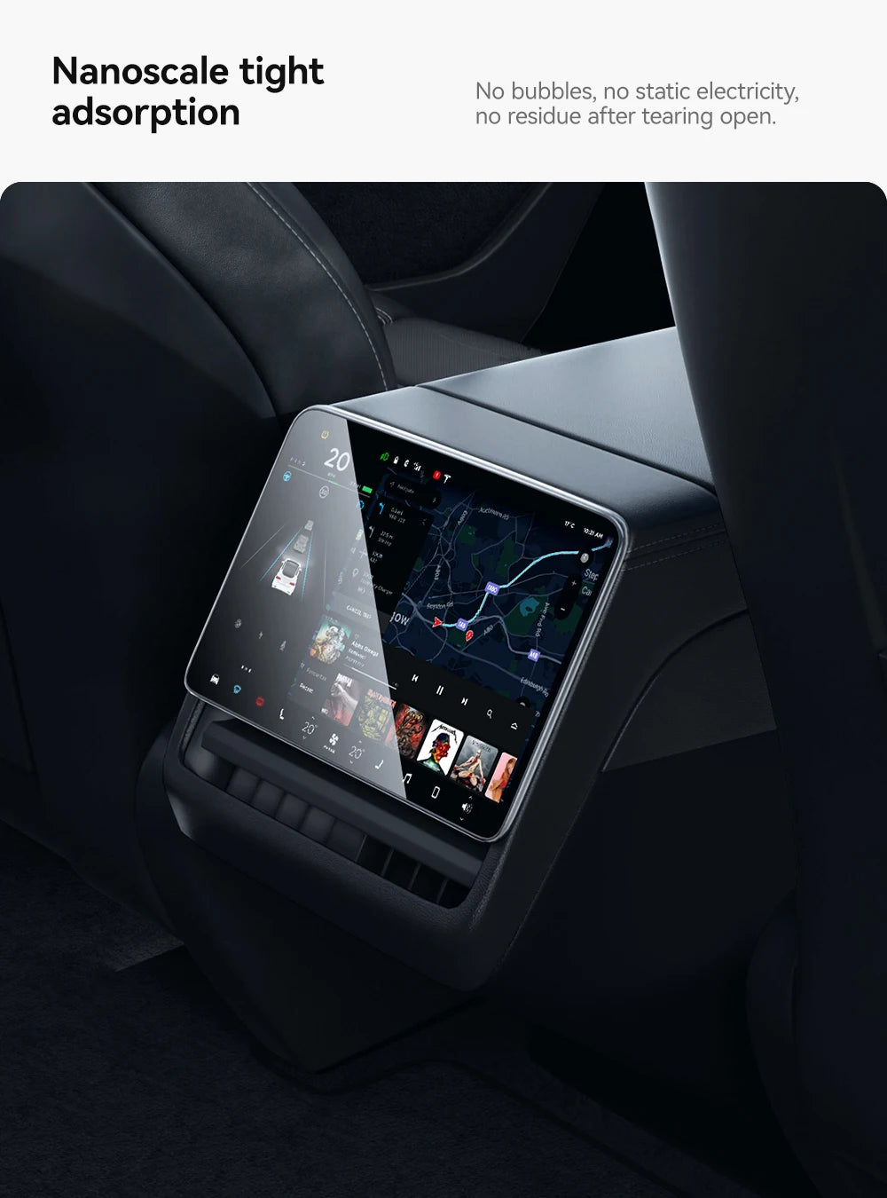 Universal Tesla Screen Protector for Model 3/Y (2024-2026) | All Generations Incl. Highland & Juniper