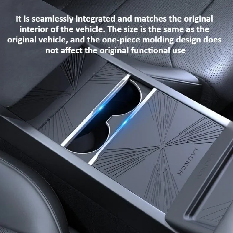 Tesla Model Y Juniper/Model 3 2025 Panel Sticker Central Control Water Cup Holder Protective Film Anti-slip Pads Interior