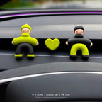 Lovely People Shaped Clips for Tesla Model3/Y Women's Air Outlet Perfume Clip Auto Air Freshener Clip Scent Aroma Accessories