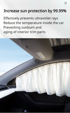 tesla model 3 highland 2024 Anti-uv Window Sunshade Side Window High-density Track Curtains for Camping Privacy Curtain