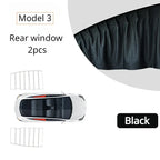tesla model 3 highland 2024 Anti-uv Window Sunshade Side Window High-density Track Curtains for Camping Privacy Curtain