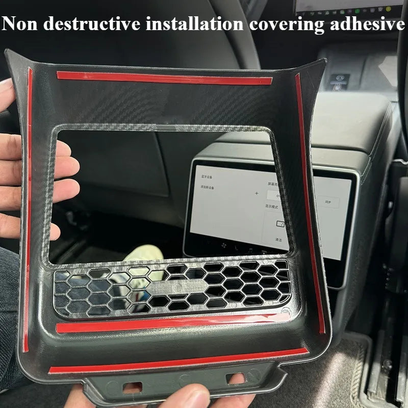 Tesla Model 3 Model Y Juniper 2025+ Armrest Console Cover Rear Air Vent Mask Holder Rear Protection Kick Panel Interior Trim