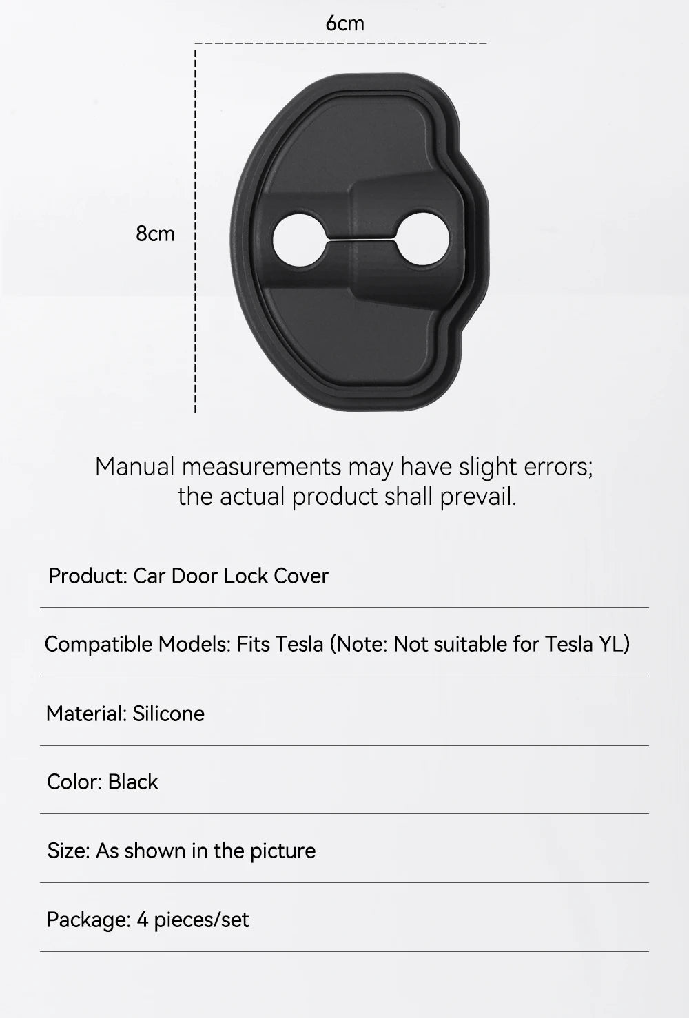 Tesarca Silicone Door Lock Cover for Tesla Model 3 Y Highland Juniper