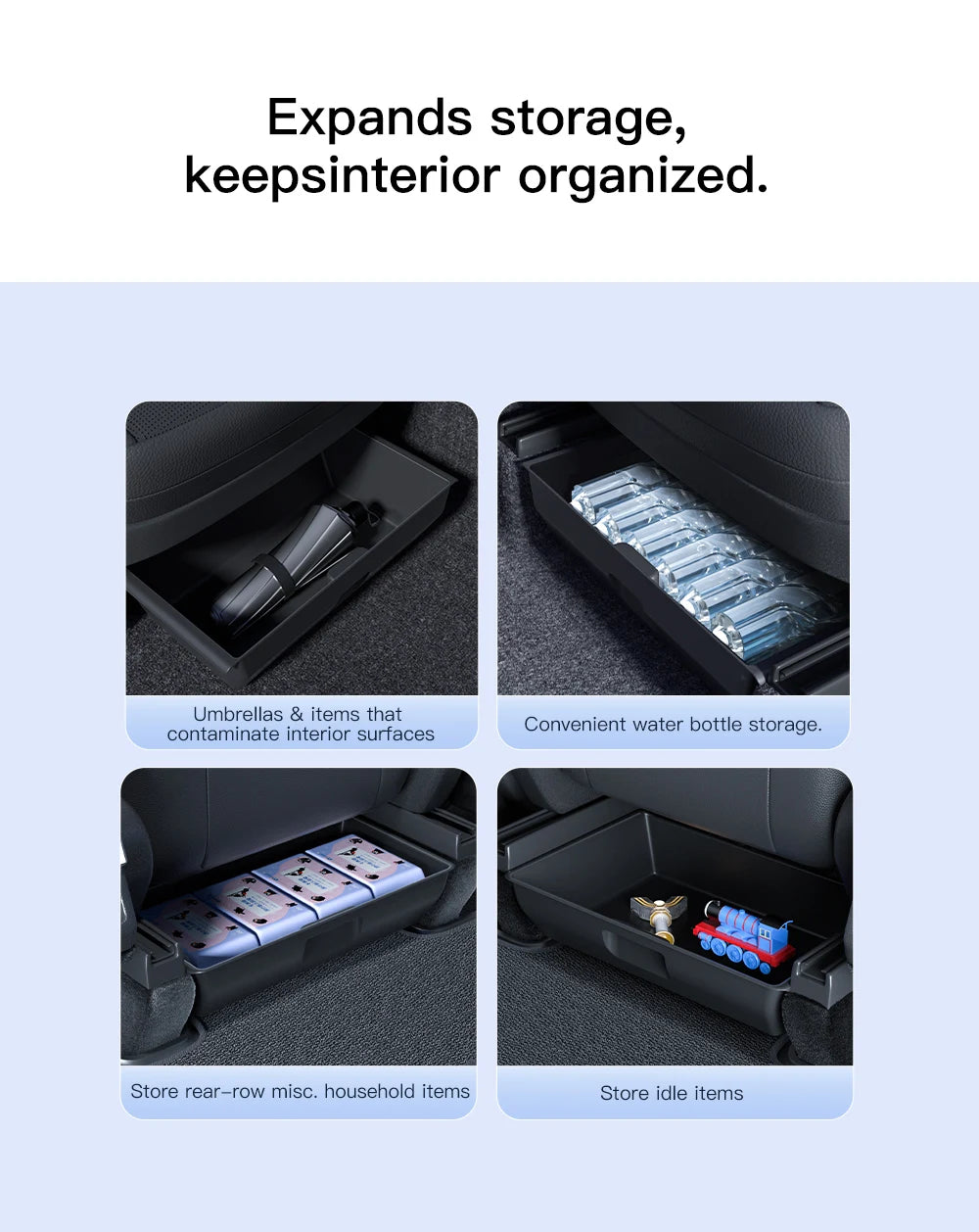 Under-Seat Storage for Tesla Model Y Juniper 2025