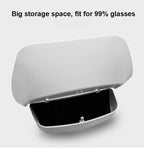 Car Glasses Case for Tesla Model Y Model 3 Highland 2017-2024+ Car Roof Sunglasses Storage Box Clip Roof Interior Accessories