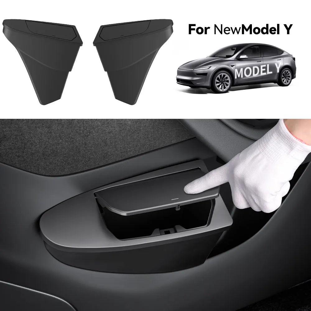 Front Door Storage Trash Can for Tesla Model Y Juniper 2025 Car Door Storage Box Multi Functional Storage Box Car Accessories
