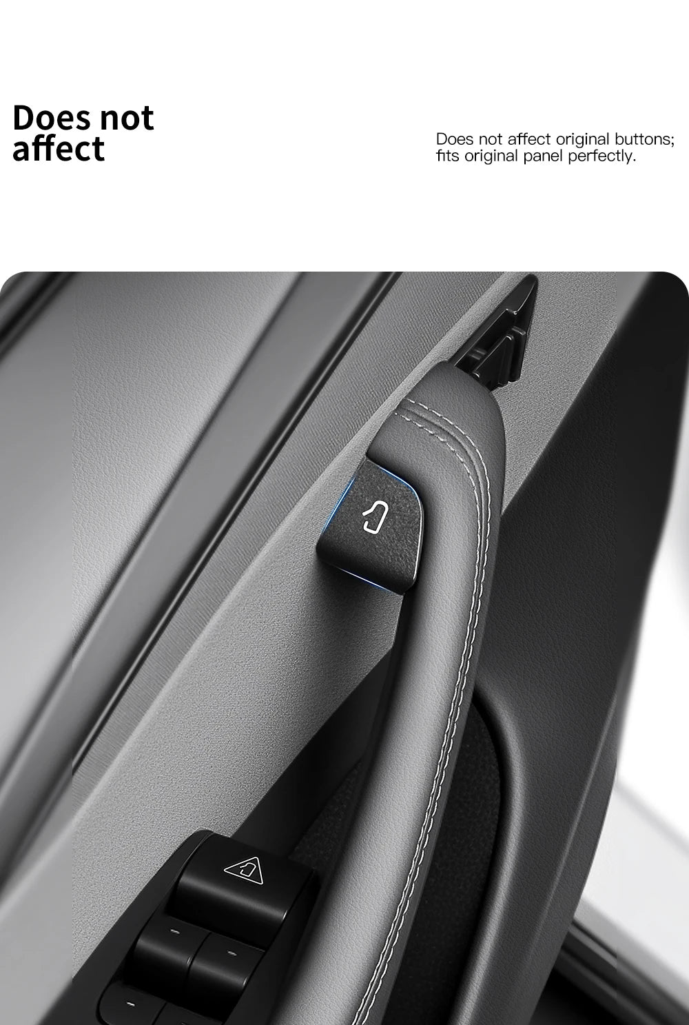 Tesarca Suede Door Button Cover for Tesla Model 3 Y Highland Juniper
