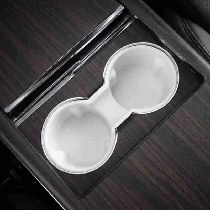 Tesla Model X Model S 2023-2025 Storage Beverage Cup Holder Cup Stopper Holder Center Console Cover Interior Accessories