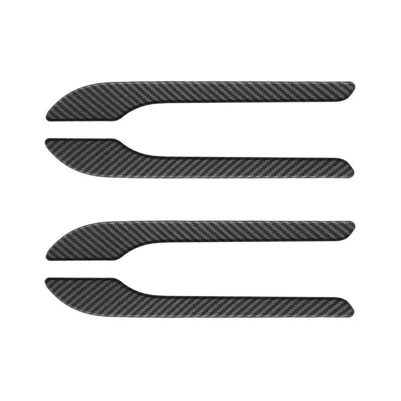 4Pcs/Set ABS Carbon Fiber Car Door Handle Wrap Cover Stickers Accessorie For Tesla Model Y Launch 2025 Model 3/Y/3 Highland 2024