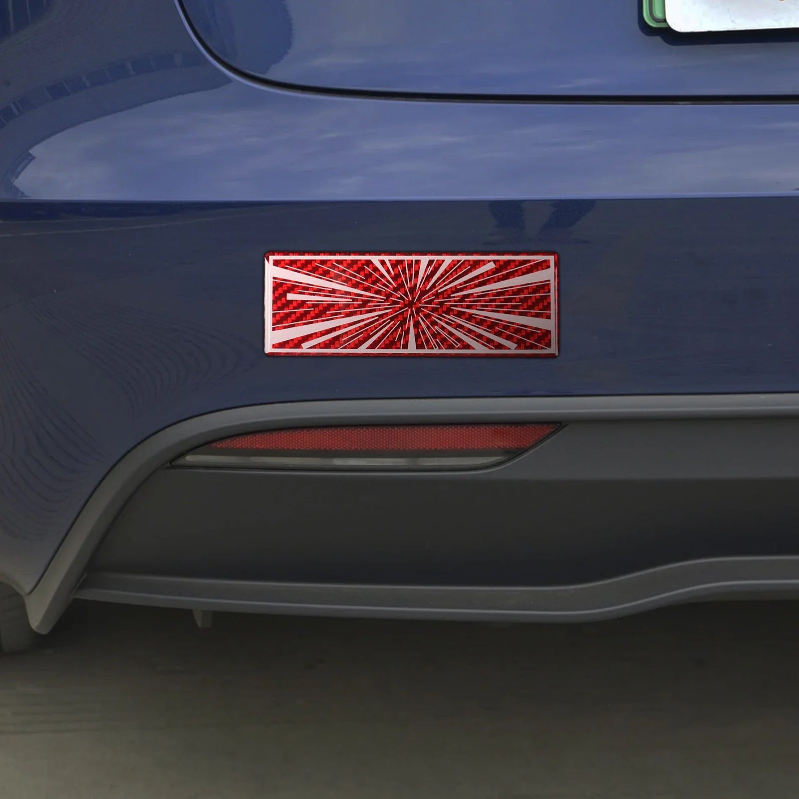 Vehicle Label Badge for Tesla Model 3/Y/S/X Juniper Tail Mark High Performance Creative Decor Real Carbon Epoxy Resin Sticker