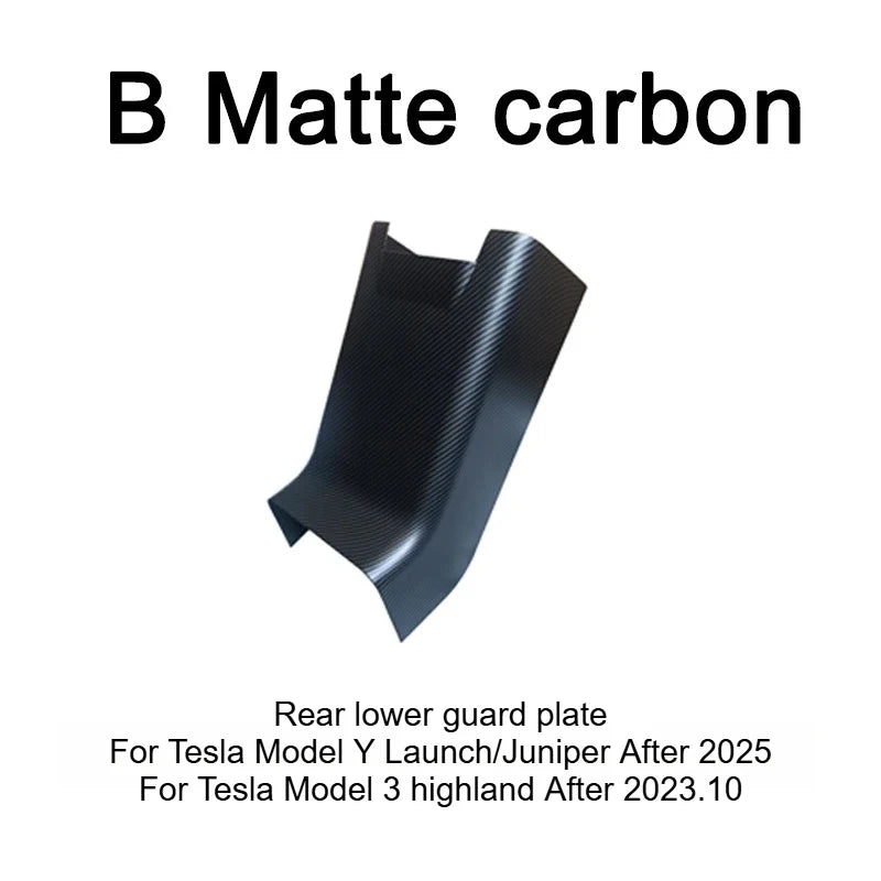 Tesla Model 3 Model Y Juniper 2025+ Armrest Console Cover Rear Air Vent Mask Holder Rear Protection Kick Panel Interior Trim