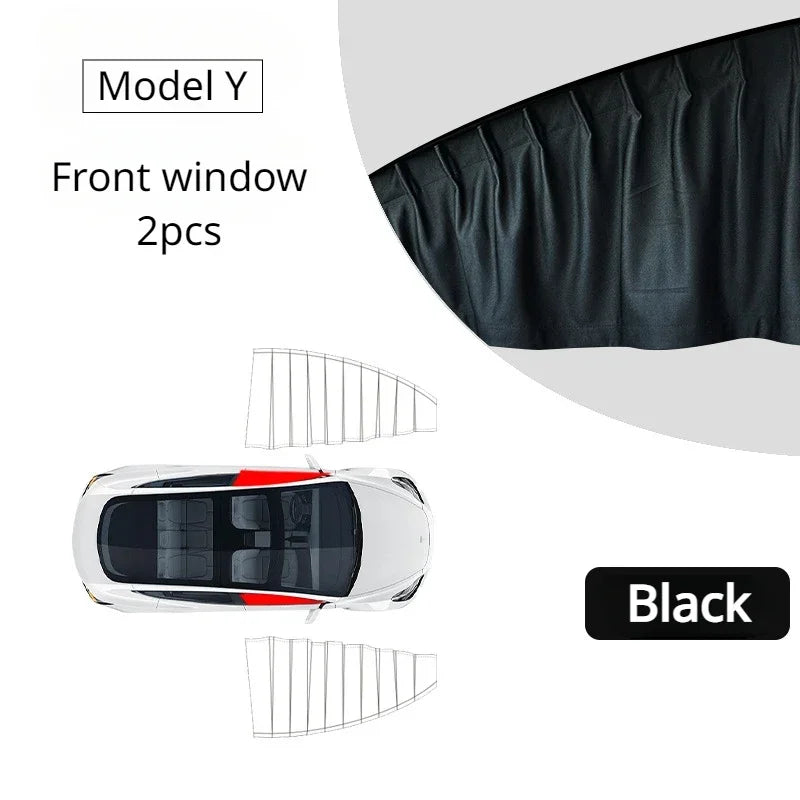 tesla model 3 highland 2024 Anti-uv Window Sunshade Side Window High-density Track Curtains for Camping Privacy Curtain