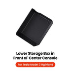 Tesla Model 3 Y Highland Center Console Under Storage Organizer Box