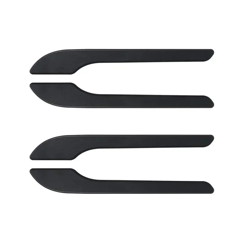 4Pcs/Set ABS Carbon Fiber Car Door Handle Wrap Cover Stickers Accessorie For Tesla Model Y Launch 2025 Model 3/Y/3 Highland 2024