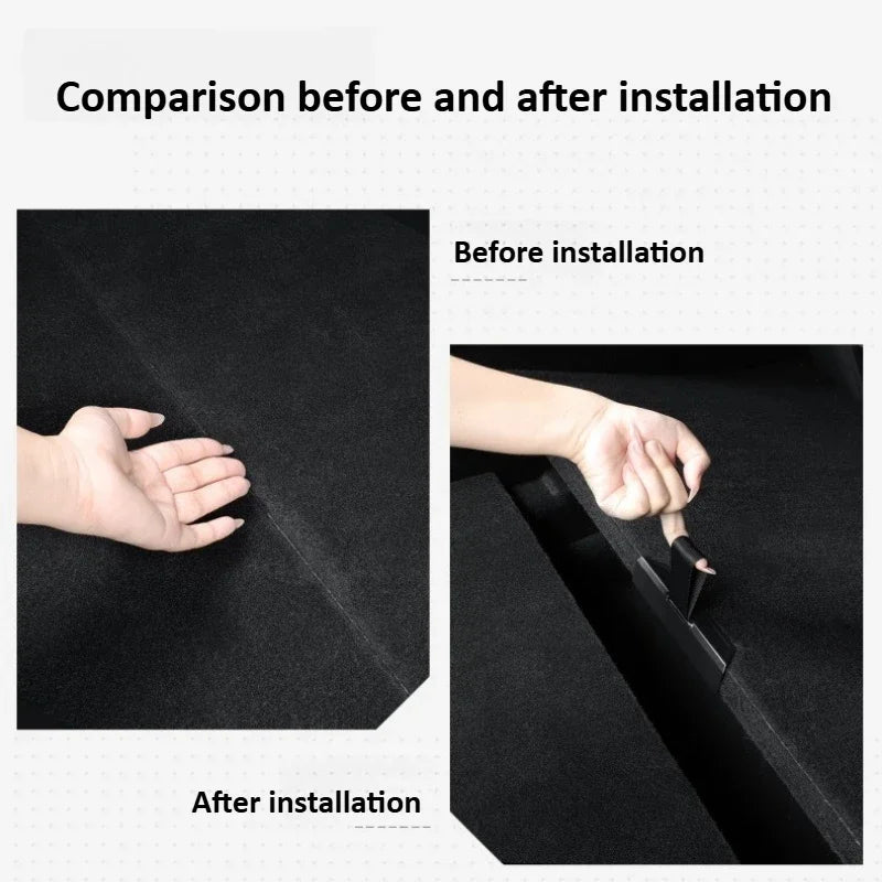 Tesla Model Y Launch/Juniper 2025 ABS Trunk Lid Handle Spare Box Cover Plate Handle Auxiliary Puller Car Accessories 2PCS