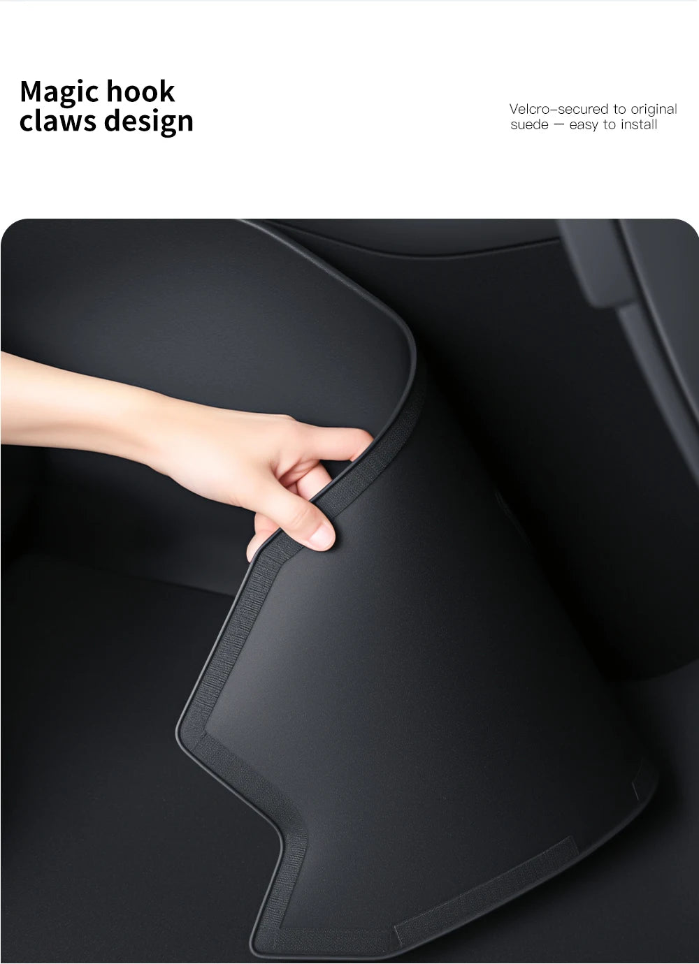 Tesla Model 3/Y TPE Center Console Side Anti-Kick Pads (2021-2026)