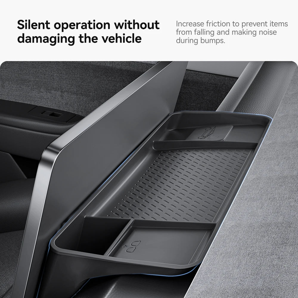 Tesla Model 3 Highland / Y Juniper Rear Screen Hidden Storage Box & Tissue Tray