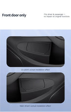 Front Door Storage Trash Can for Tesla Model Y Juniper 2025 Car Door Storage Box Multi Functional Storage Box Car Accessories