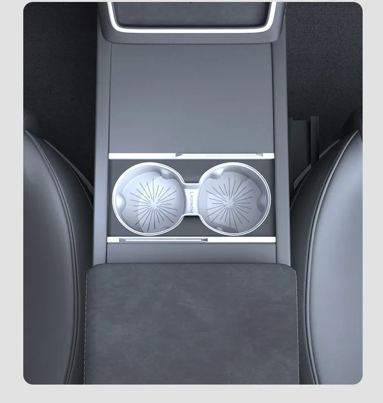 Tesla Model Y Juniper/Model 3 2025 Panel Sticker Central Control Water Cup Holder Protective Film Anti-slip Pads Interior